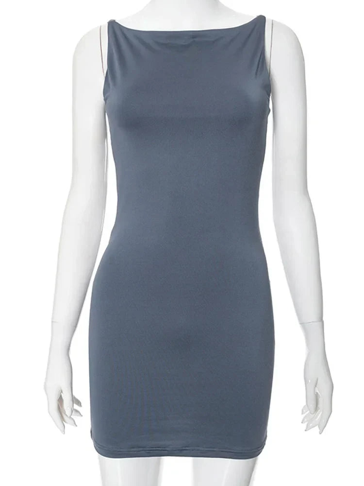 Women's Sleeveless Mini Wrap Dress Y2K Basic Casual Fashion Summer Sexy Elegant Club Party Evening Outfit 2025
